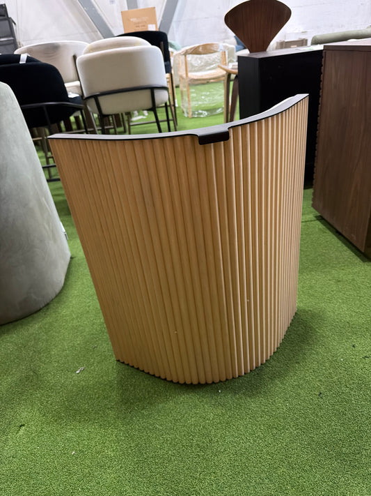 Aspen Dining Chair - Modern Felt: Alesund, Washed Natural Oak Veneer