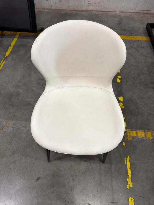 Sample Dining Chair - White Leather