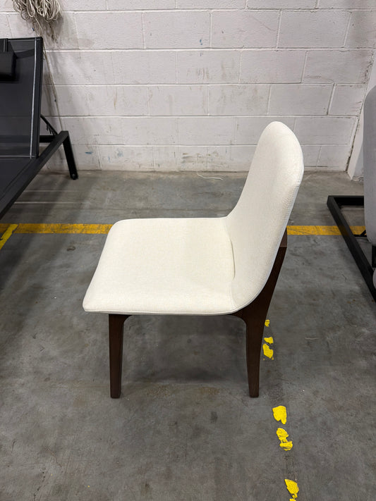 Aubrey Side Chair - Modern Felt: Alesund, Walnut Stain