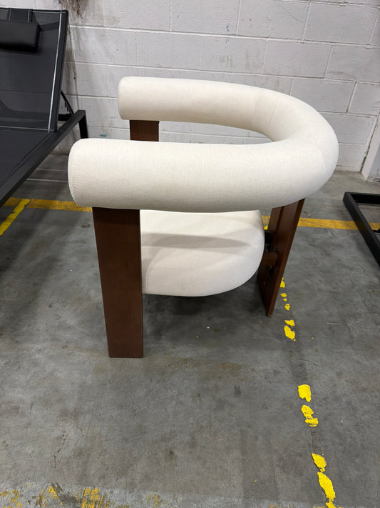 Tola Lounge Chair - Modern Felt: Alesund, Walnut Stain