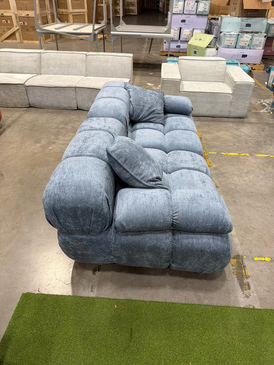 Marshbello Loveseat - Performance Weave: Hydrogen Blue