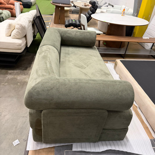 S8 Sleeper Sofa Bed - Performance Corduroy: Terraform Green