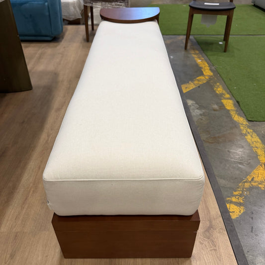 Tola Bench - Modern Felt: Alesund, Walnut Stain