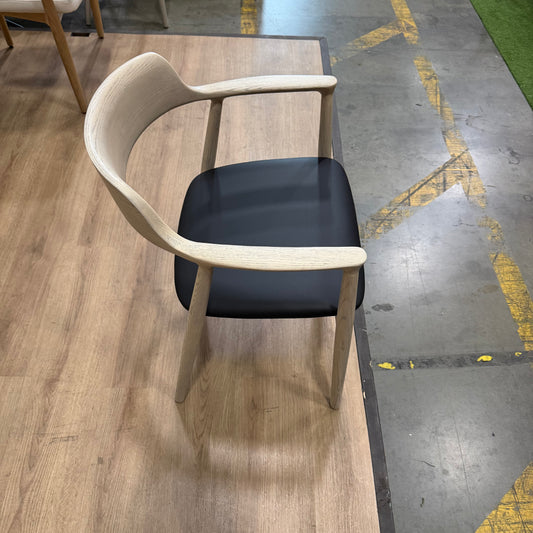Hiroshima Armchair - Black, Grey Stain