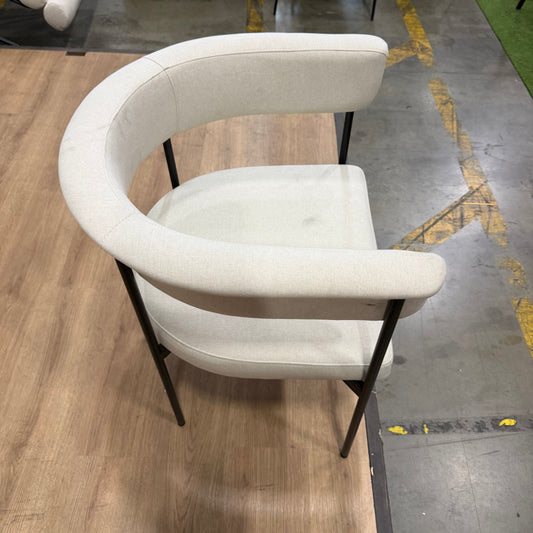 Elysian Dining Chair - Modern Felt: Nimbus, Matte Black