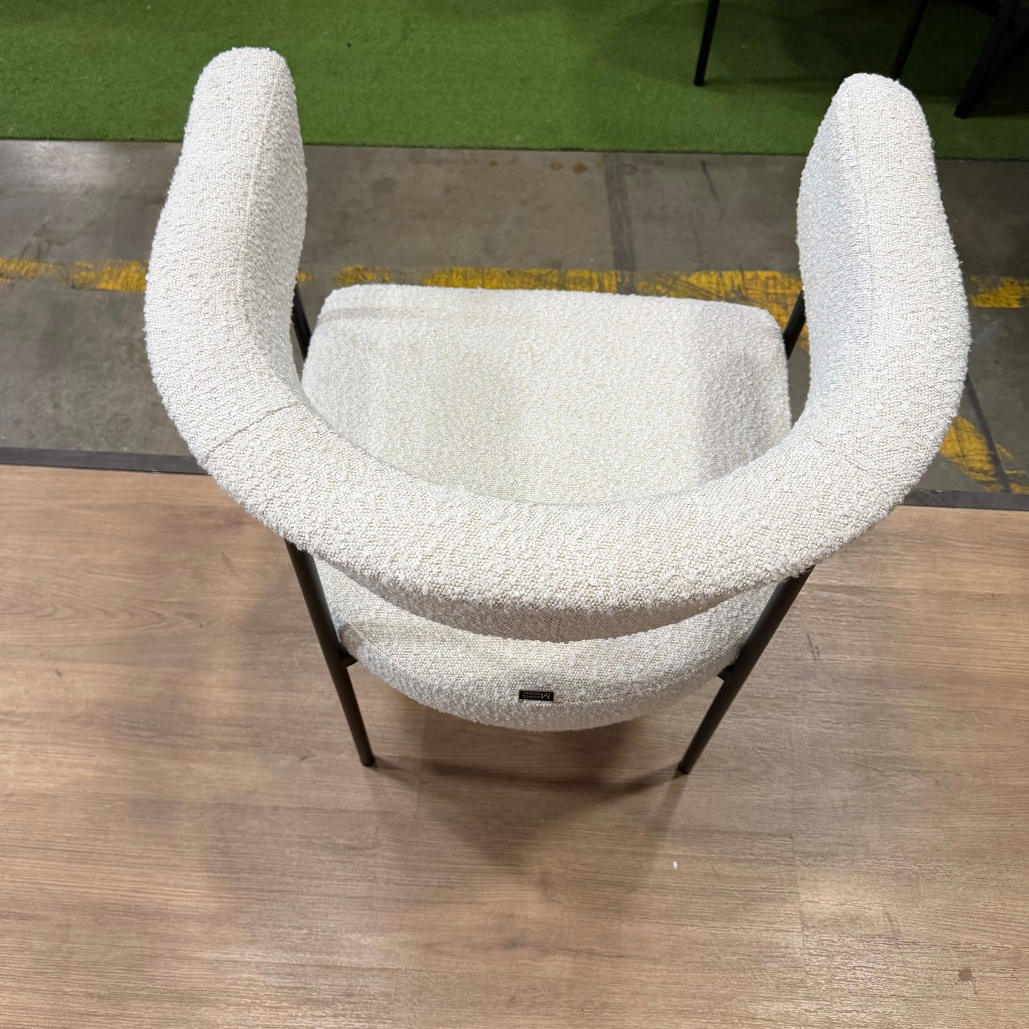 Elysian Dining Chair - Bouclé: Opal