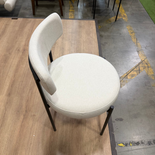 Luna Dining Chair - Modern Felt: Nimbus