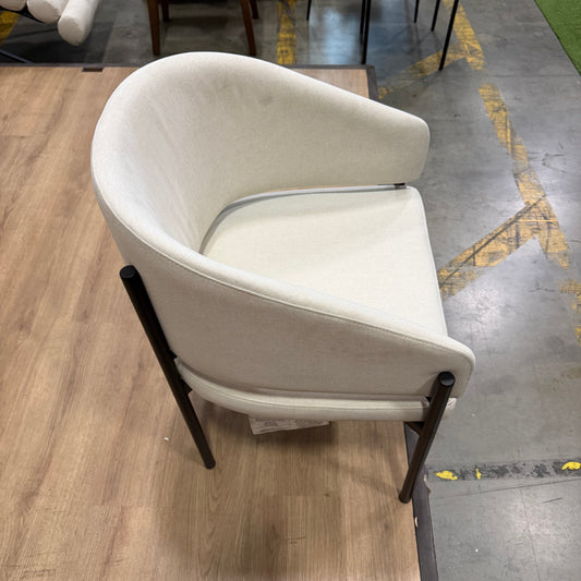 Solana Dining Chair - Modern Felt: Alesund, Black Base