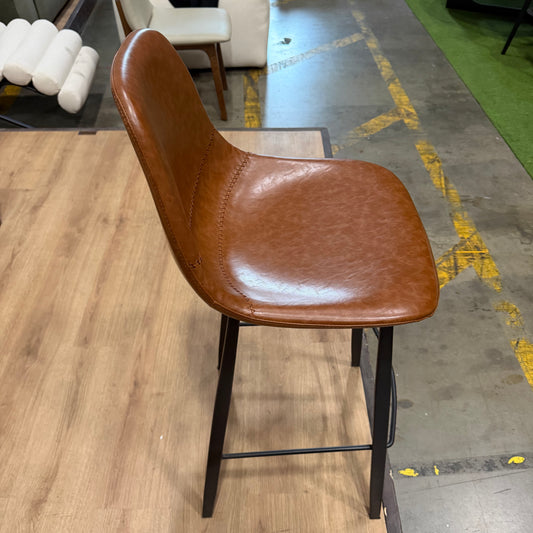 Sample Counter Stool - Brown Leather