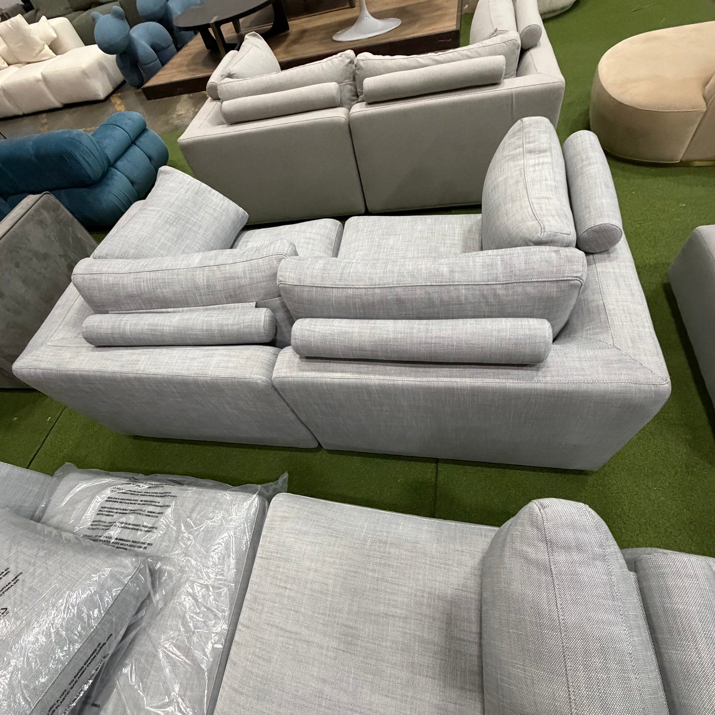 Milo Sofa Compact - Performance Linen: Dove