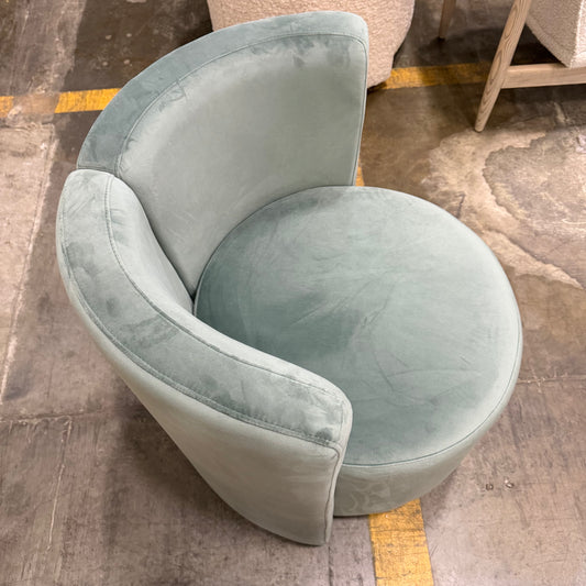 Nova Lounge Chair - Corduroy Velvet: Evergreen