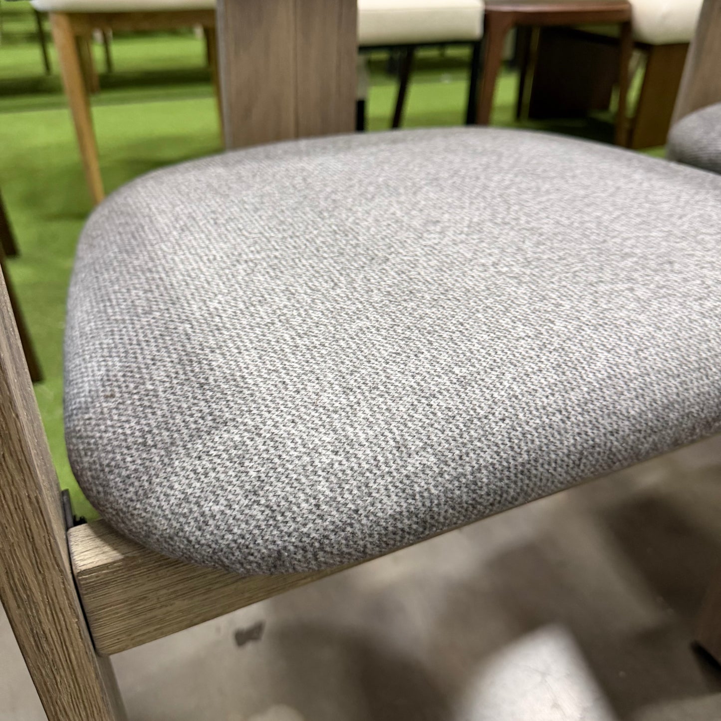 Heritage Dining Chair - Sample Grey Fabric, Grey Manor