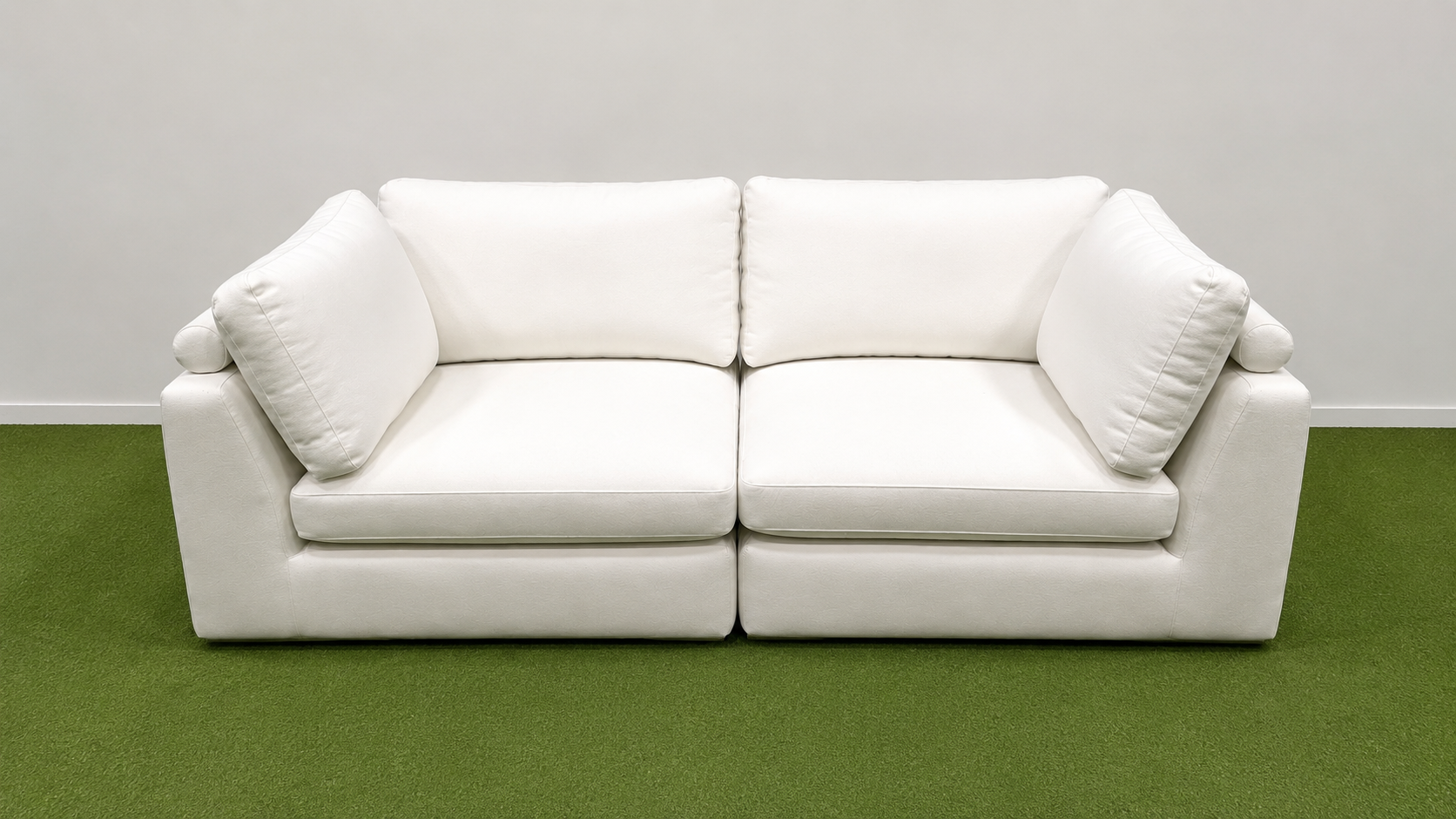 Milo Sofa Compact - Performance Linen: Swan