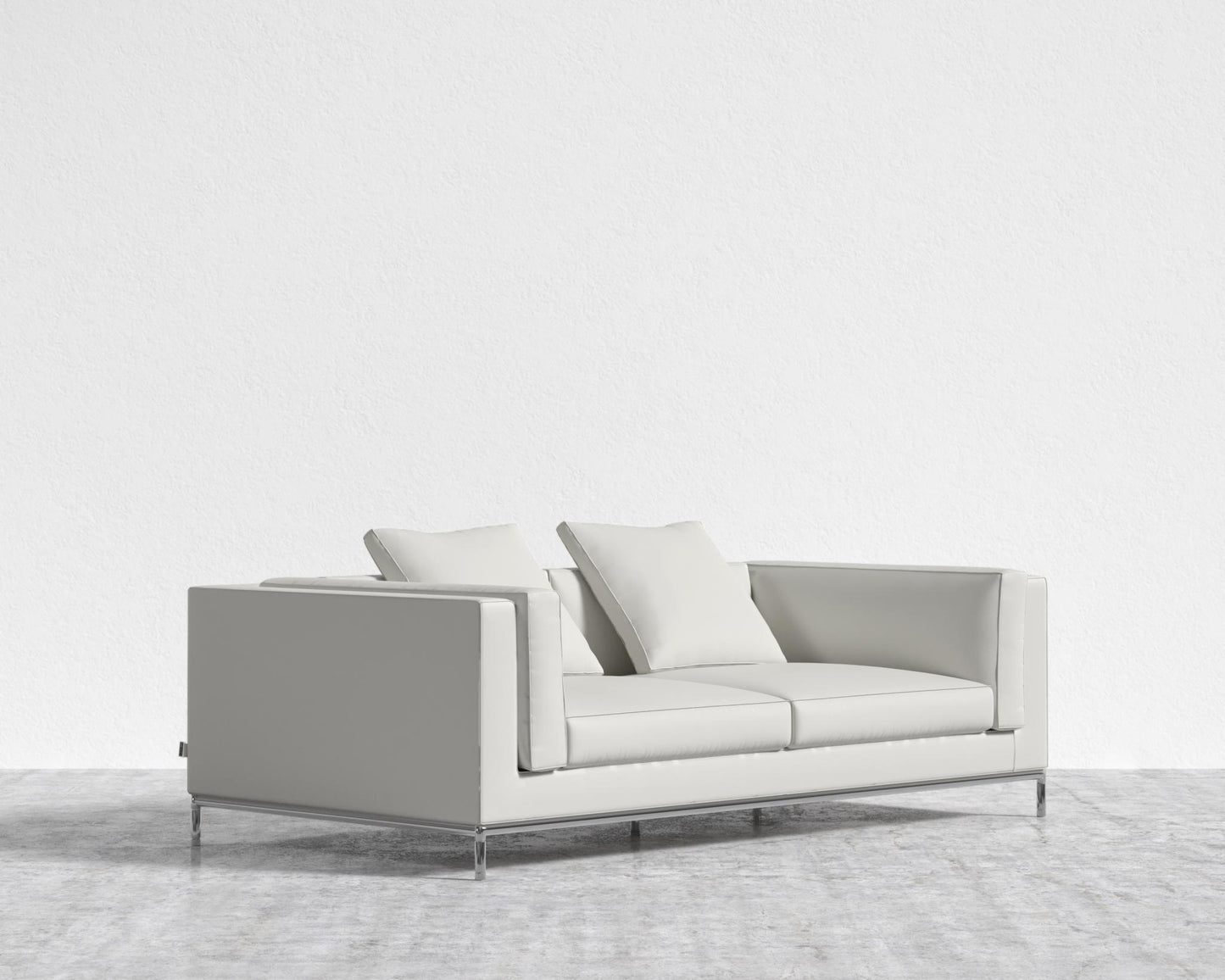 Nico Sofa - Trento Microfiber Leather - Trento Eggshell