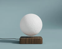 Anti-Gravity Lunar Lamp - Walnut Finish