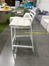 Linnea Outdoor Barstool - Palisades, White Frame