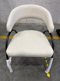 Uma Dining Chair - Modern Felt: Alesund, Black Base