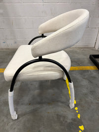 Uma Dining Chair - Modern Felt: Alesund, Black Base