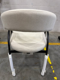 Uma Dining Chair - Modern Felt: Alesund, Black Base