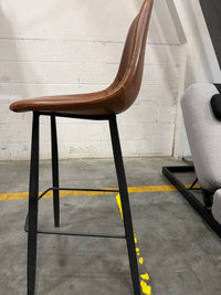 Sample Counter Stool - Brown Leather