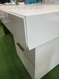 Arlo Desk - Glossy White Lacquer, 63