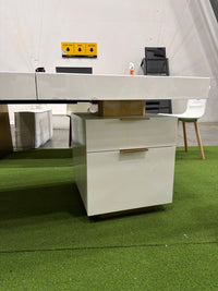 Arlo Desk - Glossy White Lacquer, 63"