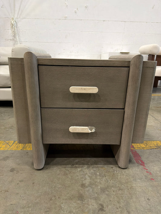 Cassia Nightstand - Grey Oak Veneer