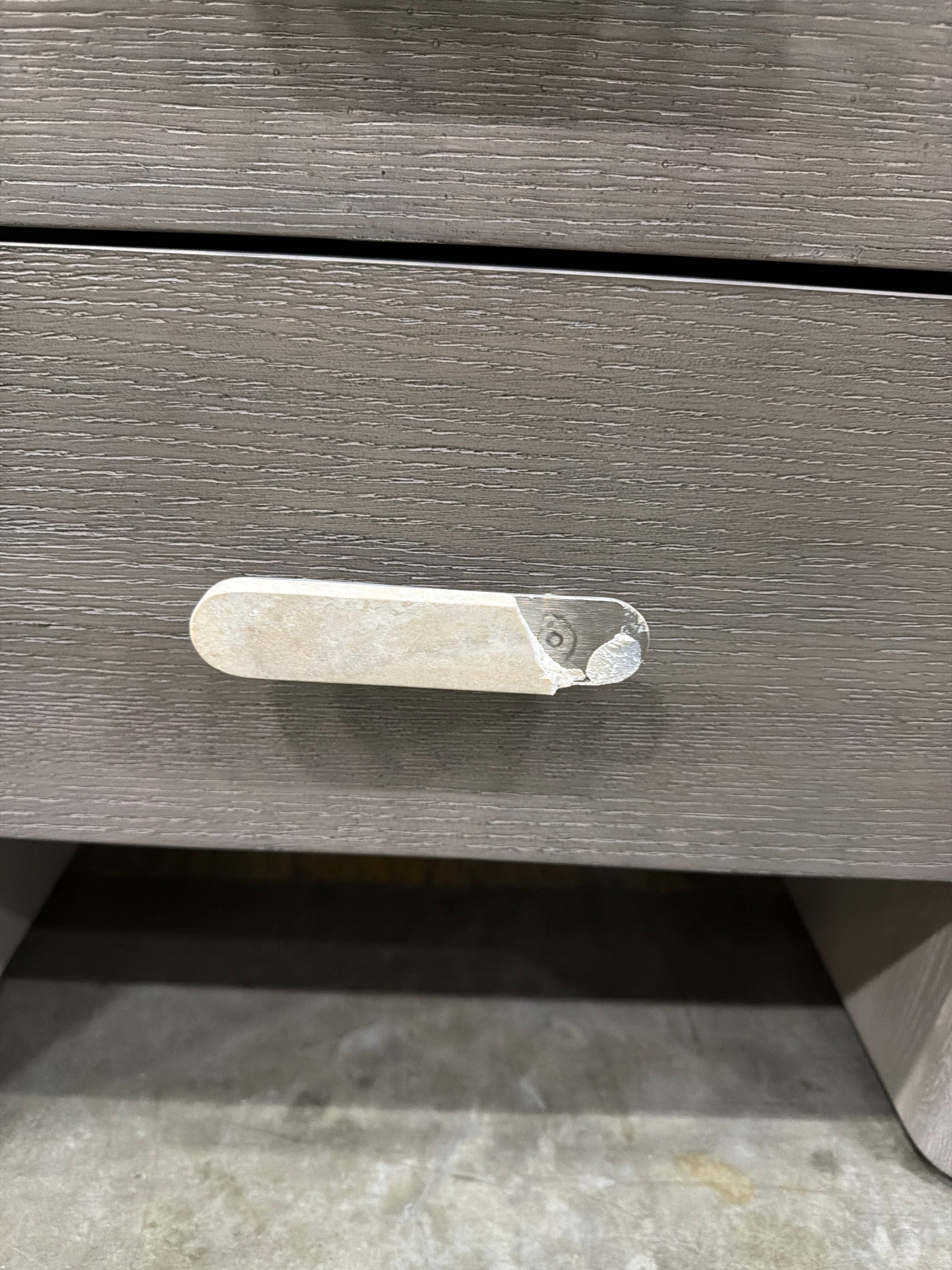 Cassia Nightstand - Grey Oak Veneer