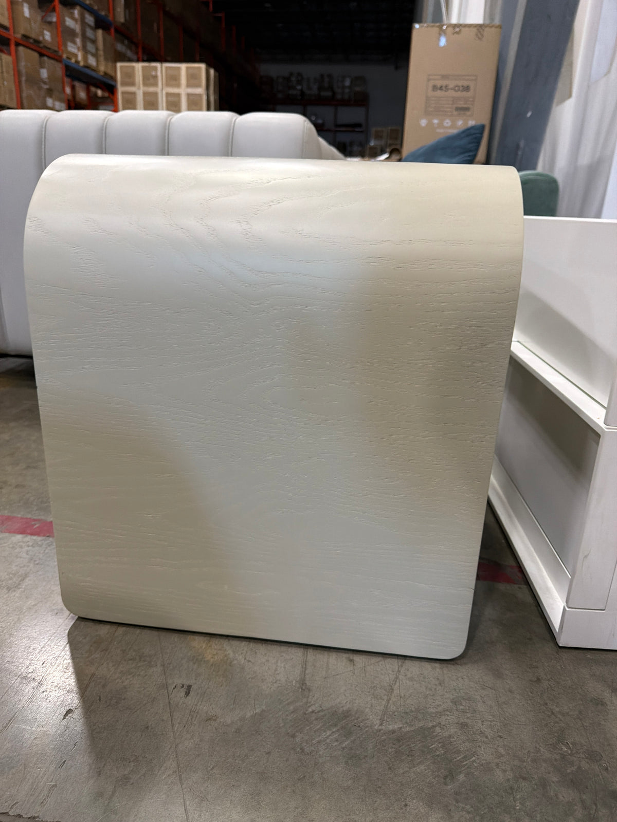 Vienna Nightstand - Alabaster Matte Lacquer with Black Oak Veneer