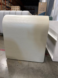 Vienna Nightstand - Alabaster Matte Lacquer with Black Oak Veneer