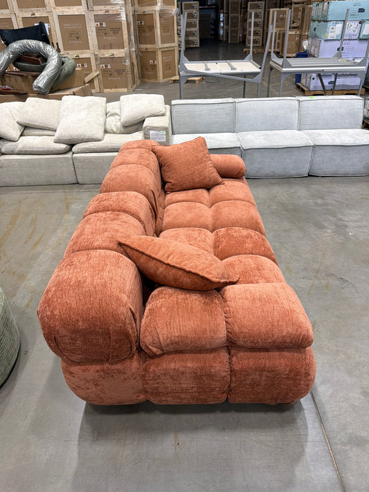 Marshbello Loveseat - Performance Weave: Copper Tan
