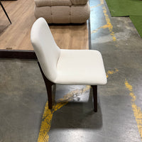 Aubrey Side Chair - Modern Felt: Alesund, Walnut Stain