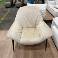 Davos Lounge Chair - Venice Vegan Suede: Latte