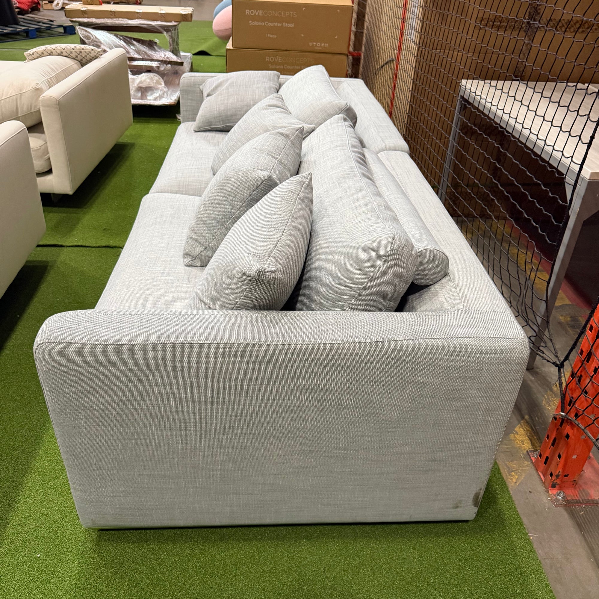Milo Sofa - Performance Linen: Dove