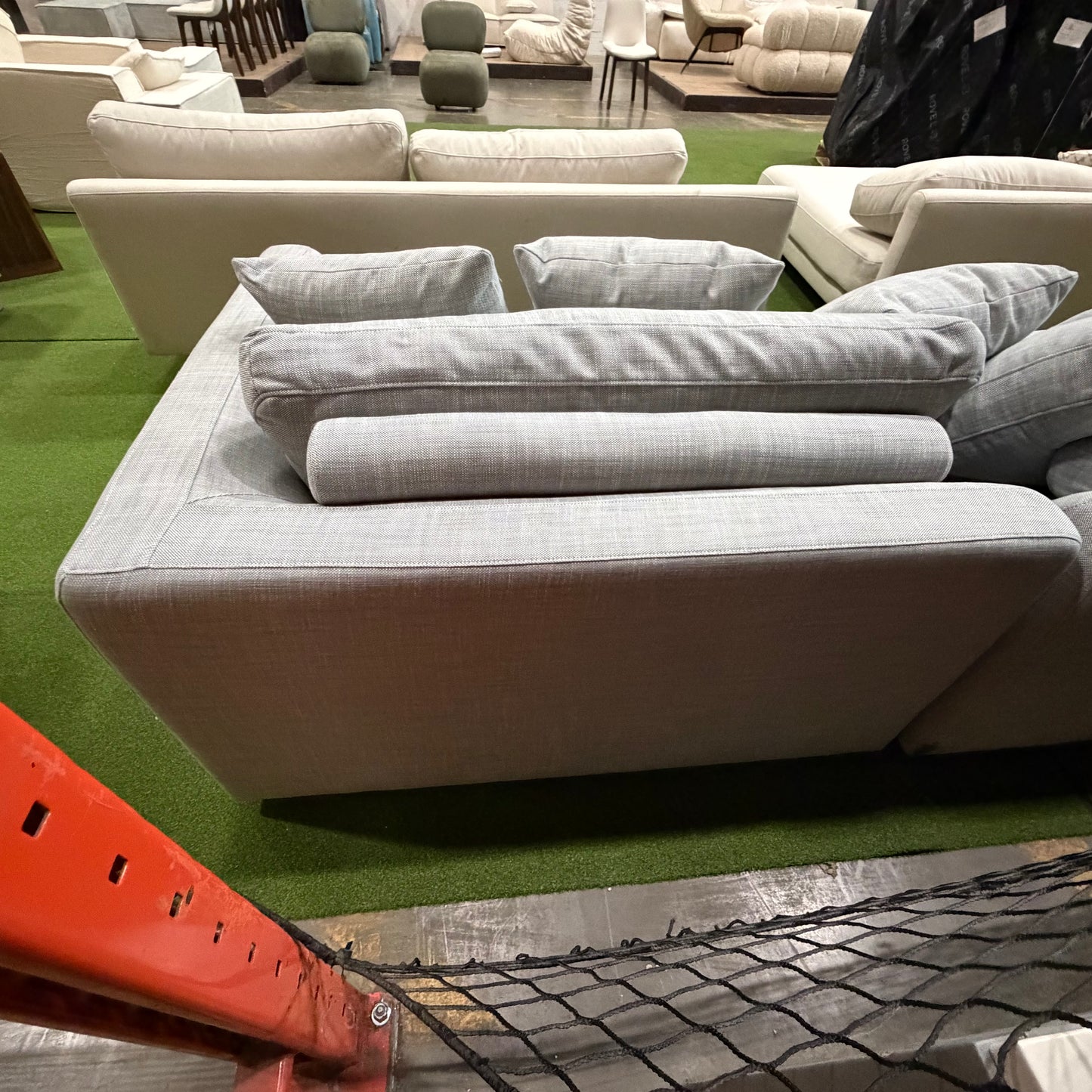 Milo Sofa - Performance Linen: Dove