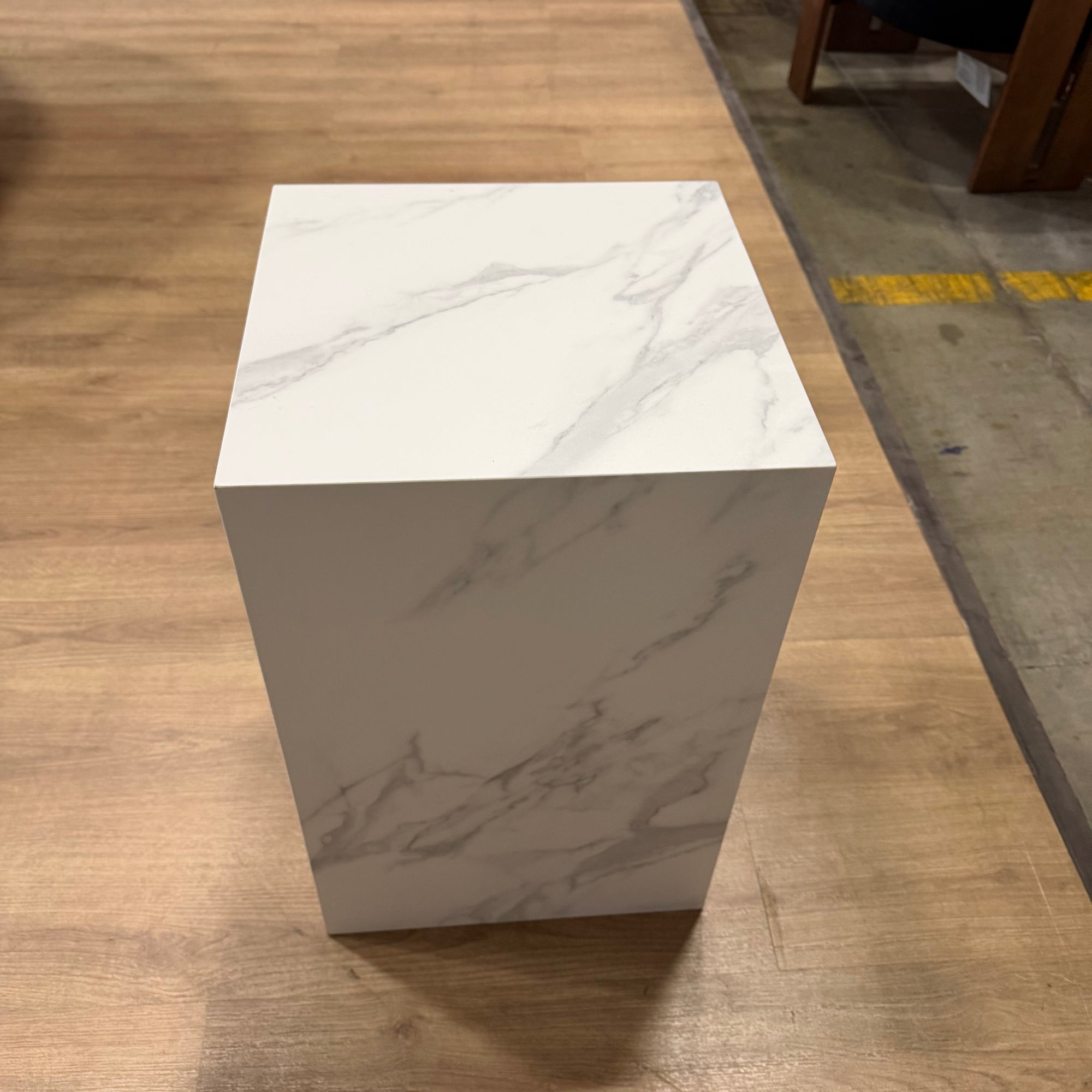 Liza Side Table - White Calacatta Ceramic