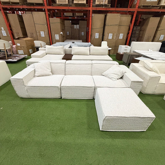 M1 Sofa Sectional - Chatou Boucle: Pearl