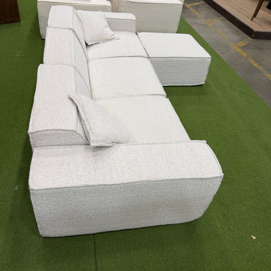 M1 Sofa Sectional - Chatou Boucle: Pearl