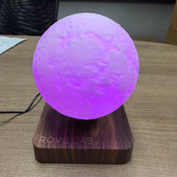 Anti-Gravity Lunar Lamp - Walnut Finish
