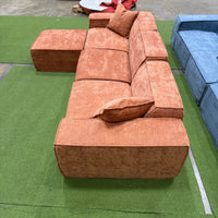 M1 Sectional - Performance Weave: Copper Tan