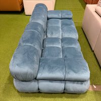 Belia Custom Loveseat - Plush Velvet: Solstice