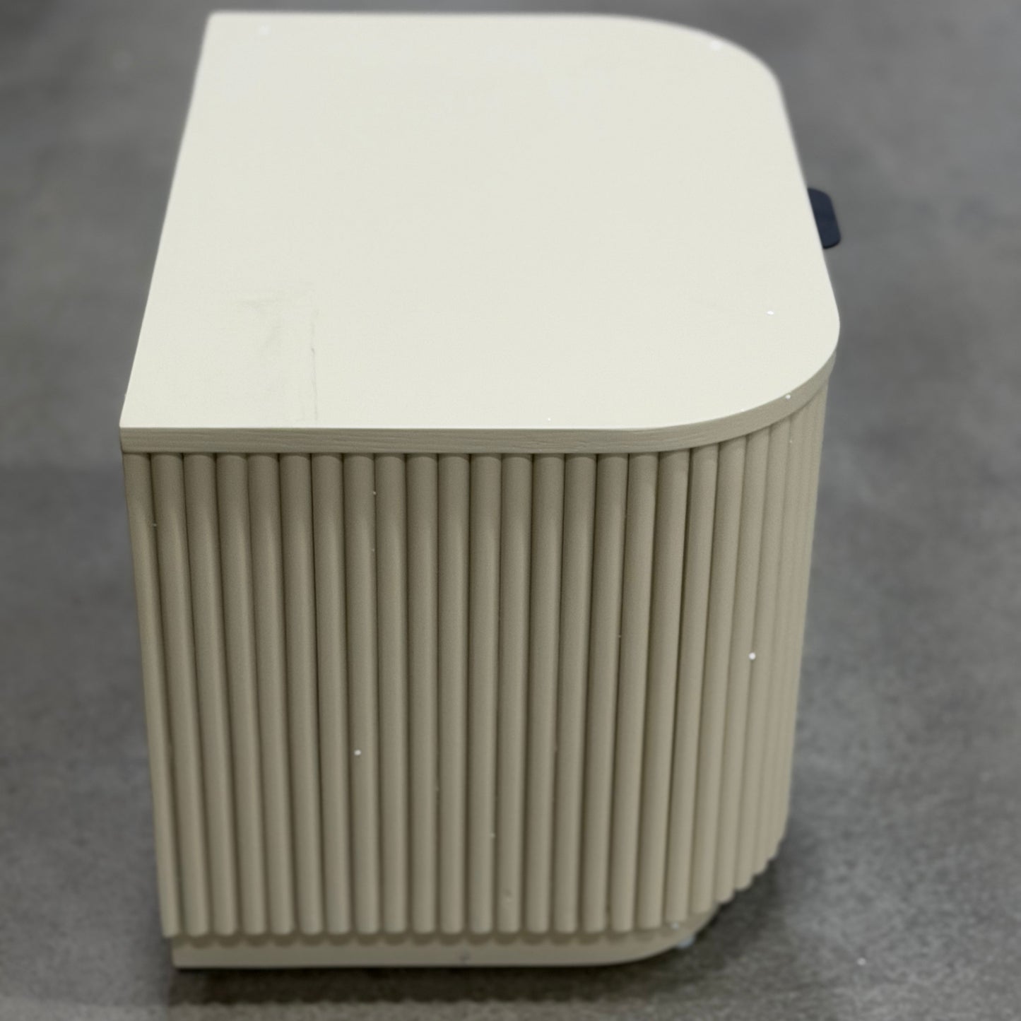 Athena Nightstand - Alabaster Matte Lacquer
