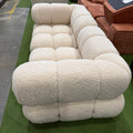 Belia Custom Loveseat - Shearling: Almond