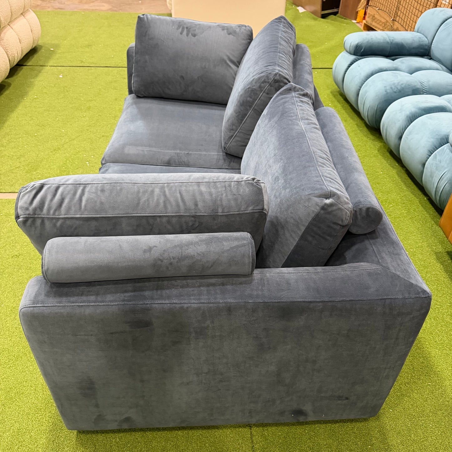 Milo Sofa - Plush Velvet: Prussian