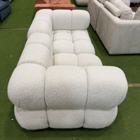 Belia Custom Loveseat - Chatou Bouclé: Pearl