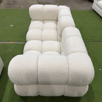 Belia Custom Loveseat - Chatou Bouclé: Pearl