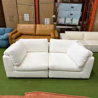 Milo Sofa - Performance Linen: Swan
