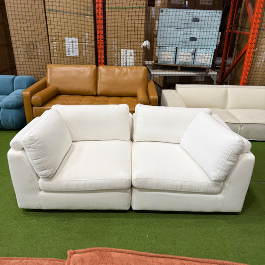 Milo Sofa Compact - Performance Linen: Swan