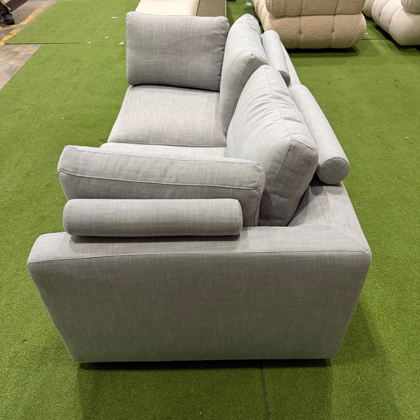 Milo Sofa - Performance Linen: Dove