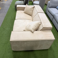 M1 Sofa Loveseat - Venice Vegan Suede: Latte